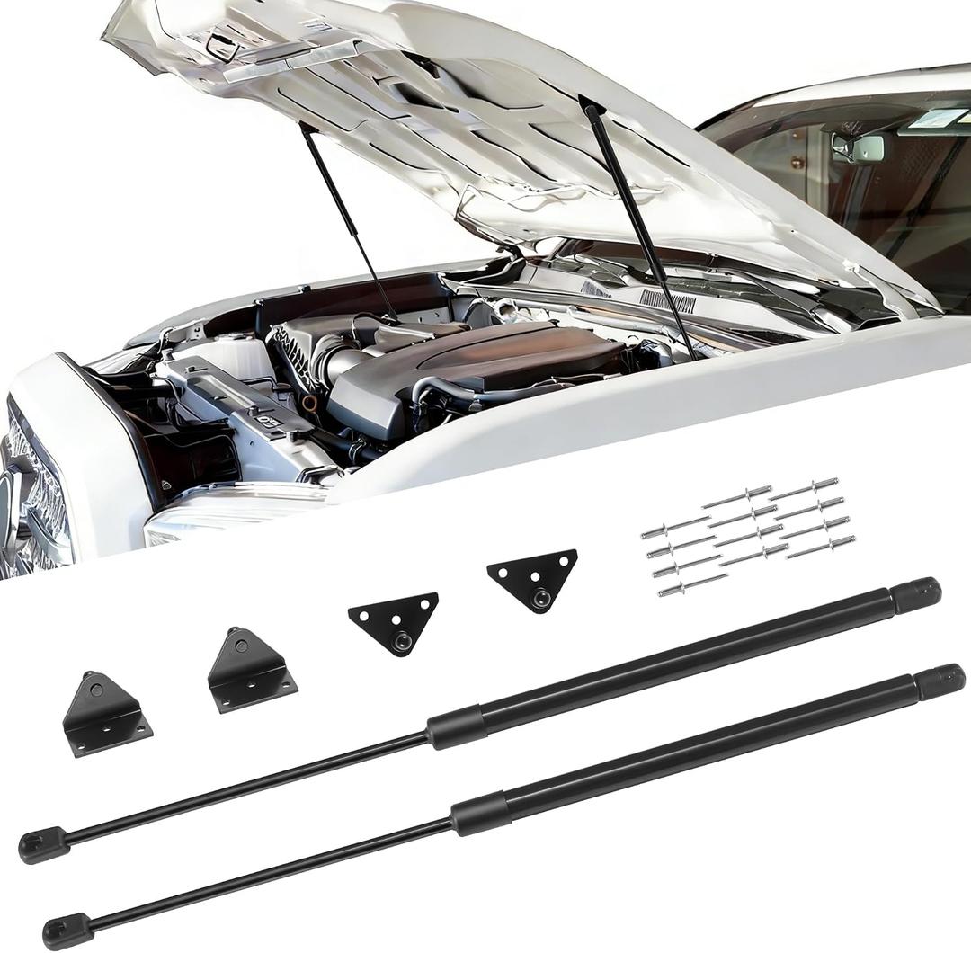 Hood Struts Lift Support Fit for Toyota Tacoma 2016-2023, Heavy Duty Hood Lift Supports Gas Spring Struts Fit for Tacoma 2023 16-22 Black Powder Coated QuickLIFT Support Accessories