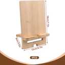 4 PCS Bamboo Book Stand for Display, Book Holder Easel Stand, Lightweight Bookstand for Album, CD, Magazine, Comic, Postcard, Picture, Phone, Artworks (4pcs)