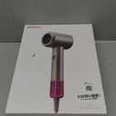 SHRATE Professional High Speed Ionic Hair Dryer | Ultra-Fast Drying | 500 Million Negative Ions | Low Noise | 160000 RPM | Compact Blow Dryer with Magnetic Diffuser for Faster Drying All Hair Types (Grey)