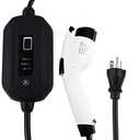 Wisepick Portable EV Charger 16 Amp 240V with NEMA 5-15 Level 1 or NEMA 6-20 Level 2 Electric Vehicle Charging Station Adapter 24.6 ft (Level 2 (NEMA 6-20))