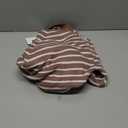 Theenkoln Women Striped Fall Sweater:Crew Neck Long Sleeve Color Block Casual Loose Pullover Knit Tops, M