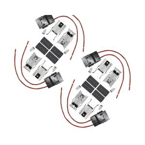 RR109 Range Burner Receptacle Kit for Frigidaire Electrolux, 5303912666 Universal Range/Stove Terminal Block for Whirlpool Kenmore Kelvinator Crosley Gibson, Replaces ERR117 5303935058 814399 (4Pack)