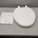 KOHLER 20110-0 Brevia, Slow Close Toilet Seat, Elongated Toilet Seat, Grip-Tight Bumpers Quick-Attach Hardware, White