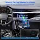 2026 Upgraded Wireless CarPlay Adapter and Android Auto Adapter,Mini Carplay Adapter Convert Wired CarPlay to Wireless,Fast Seamless Use Supports 1000+ Car's with Built-in Wired Car Play/Android Auto