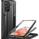 Clayco Xenon Case for Samsung Galaxy A53 5G Case, [Built-in Screen Protector] Full-Body Rugged Cover Compatible with Fingerprint Reader, 6.4 inch 2022 Release Black,Set of 3