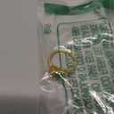 14K Gold Plated Women's Engagement Double Stone Ring Emerald and Pear Cut Champagne Eternal Cubic Zirconia Wedding Promise Ring Size 7