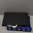 Trading Card Storage Box 5-Row 3900+ Capacity,TCG MTG Card Case with Magnetic Lid & Commander Display,Top Loader Storage for Sports Cards,Includes Dividers Dice BoxBlackBlue