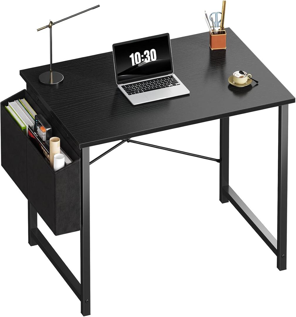 OLIXIS Small Computer Desk, 31 Inch Gaming Desks for Home Office, Black