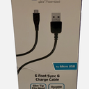 ZGear Micro USB Data Sync and Charge Cable - Black