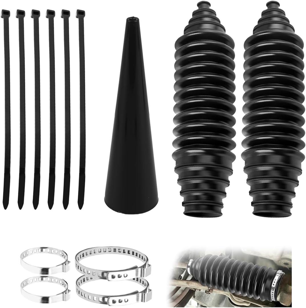 Car Inner Tie Rod Boot Kit with Expander,Silicone Cars Rack and Pinion