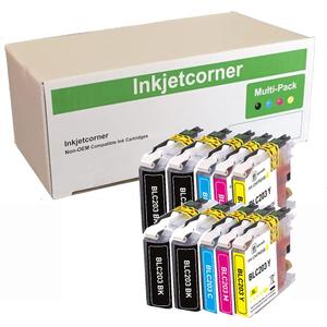 Inkjetcorner Compatible Ink Cartridges Replacement for LC203 LC203XL for use with MFC-J460DW MFC-J480DW MFC-J485DW MFC-J680DW MFC-J880DW MFC-J885DW (4 Black, 2 Cyan, 2 Magenta, 2 Yellow, 10-Pack)