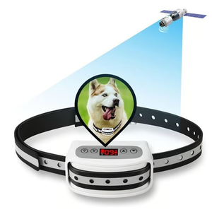 GPS Wireless Dog Collar Fence System Electric Satellite Technology, White