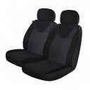 Custom Covers Front Seats Covers Universal Durable Black Contoured Fit