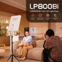 Godox LP800Bi 85W Bi-Color LED Video Light w/Stand, 2800K-6500K, 0-100% Dimmable LED Panel Light, 180°Adjustable Angle, APP Control, CRI96+ TLCI98+, Studio Soft Light for Video Photography