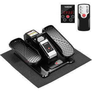 TABEKE Under Desk Elliptical Machine, Electric Ellipse Leg Exerciser for Senior with Remote Control & 12 Speeds, Portable Quiet Electric Seated Pedal Exerciser for Home with Display Monitor260408