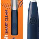 Spinbrush Smart Clean Battery Powered Electric Toothbrush for Adults with Dual Action Head, Pacer & Timer, Midnight Blue, Soft Bristles, 1 Count