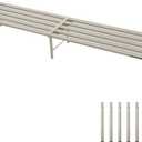 Metal Plant Stand, Rust-proof Aluminum Flower Pot Stand, Plants Display Stands Decoration Racks for Living Room Balconies and Gardens (120 White)