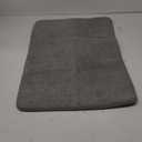 American Soft Linen 19x29 Fluffy Foamed Slip Reducer Bath Rug, Machine Washable Area Bath Mat Rugs for Bathroom, Gray