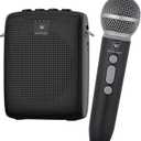 WinBridge Wireless Voice Amplifier with Microphone for Teachers, Portable PA System with Bluetooth Handheld Mic, Portable Speaker Mic Set, Cardioid Pickup for Classroom, Outdoor, Public Speaking WB009