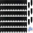 Metal Landscape Edging 6 Pack, 8" H x 40" L Metal Garden Edging, Galvanized Steel Landscape Edging Black Metal Edging for Landscaping Landscape Border with 6 Clips for Lawn Yard (20Ft Total)