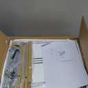 Fluted Nightstand, Modern Side Table with Drawer, White and Gold Bedside Table with Open Shelves for Living Room, Bedroom