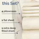 Extra Deep King Sheet Set - 6 Piece Breathable and Cooling Sheets - Hotel Luxury Bedding for Women, Men, Kids & Teens - Easy Secure Fit - Soft, Wrinkle Free and Comfy - Extra Deep Pockets - Off White