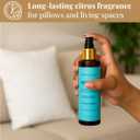 Folkulture Linen Spray - Odor Eliminator | Fragrance Spray for Bedding, Pillow, Clothes, Home | Citrus Scent Fabric Freshener for Laundry, Bed Sheets, Room with Natural Essential Oils | 3.34 Fl Oz