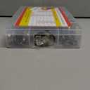 AKIHISA 300pcs 16 Sizes Single Ear Hose Clamps, 5.3-36.1mm Stainless Steel_304 Crimp Hose Clamps Cinch Rings Assortment Kit for Automotive, Pipe, Plumbing