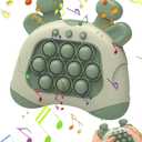 Quick Push Bubble Game, Finger Toys Fast Push Bubble Game- Improve Reaction Speed and Reflexes, Fast Pop It Game, Bubble Pop Game, Parent-Child Interaction Pop Game Fidget Toy Essen (Green)