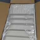 Velvet Jewelry Drawer Organizer Trays – Large Beige Stackable Jewelry Storage Inserts Set, 4-Layer Jewelry Tray Set for Earrings, Rings, Necklaces, Bracelets with Removable Dividers for Dresser,Vanity