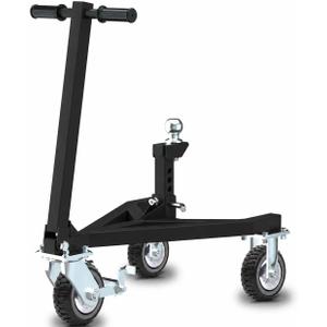 Trailer Dolly, Heavy Duty Trailer Mover with 2 Inch Hitch Ball (Black)