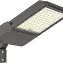 400W LED Parking Lot Light with Slip Fitter, 5000K Daylight 56000Lm, 1500W HPSHID Equivalent, Commercial Outdoor Security Flood Lighting