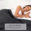 Weighted Blanket 12lbs Queen Size Dark Grey 60"x80" Weighted Blankets for Adults Heavy Blanket are Comfortable and Cozy