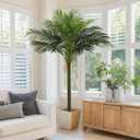 Palm Tree Artificial Tropical Plant 6FT Tall Faux Plants Indoor Fake Floor Plants Decorative Palm Tree House Large Office Plant Artificial Palm Trees for Home Decor