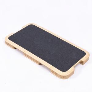 Resistance Band Workout Footplate - Wood Exercise Platform with Non-Slip Surface for Band Training, Stretching, and Full-Body Home Gym