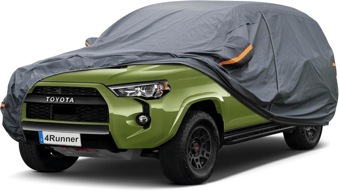 GUNHYI Premium Car Cover Custom Fit Toyota 4Runner (1995-2025), 16 Layers Heavy Duty Car Cover Waterproof All Weather with Zipper Door for Sun Rain Snow Dust Uv Protection