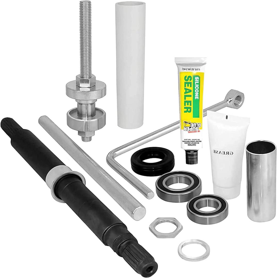 OCTOPUS AP5325033 & AH3503307 W10435274 Bearings Washer Tool Kit for Washers Includes Shaft, Washers, Bearings Seals Replacements Washer Tubs Shaft Repair Kits AP5325033 AH3503307 W10435274 13pc Kit
