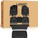 LASFIT Floor Mats & Trunk Mat for Honda Odyssey 2026 2025 2024 2023 2022 2021 2020 2019 2018 Mini Passenger Van, All Weather TPE Car Floor Liners-1st & 2nd & 3rd Row & Cargo Mat Full Set