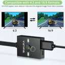 RCA to HDMI Converter with 4:3/16:9 Switch, 1080P AV Composite Video Adapter with HDMI and USB Cables, Supports PAL/NTSC for Wii PS2 DVD VHS to HDTV or Monitor