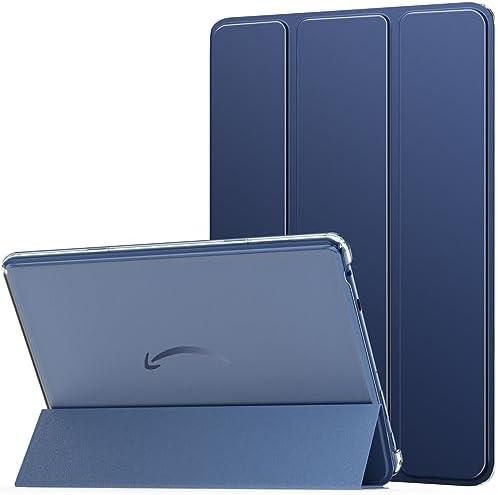 MoKo Case for All-New Amazon Kindle Fire HD 10 Tablet (13th Generation, 2023 Release) 10.1", PU Leather Trifold Stand Cover for Fire Tablet 10 2023, Auto Wake/Sleep, Navy Blue