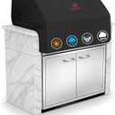 Comnova Built-in Grill Cover for 45 Inch - 600D Island BBQ Grill Top Covers Heavy Duty & Waterproof, Premium Built in Barbecue Cover for Char-Broil, Napoleon, Weber, Bull and More - 45 x 29 x 26 Inch