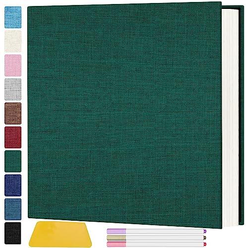 Zesthouse Large 18In Photo Album Self Adhesive 60 Pages, Scrapbook Albums with Sticky Page Holds 10x12 & 8x10 & 5X7 & 4x6 Pictures, DIY Photo Book Ideal Gift for Family Wedding Baby