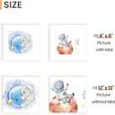 Upsimples 12x12 Picture Frame, Display Pictures 8x8 with Mat or 12 x 12 Without, Wall Hanging Square Frames, White, 1 Pack