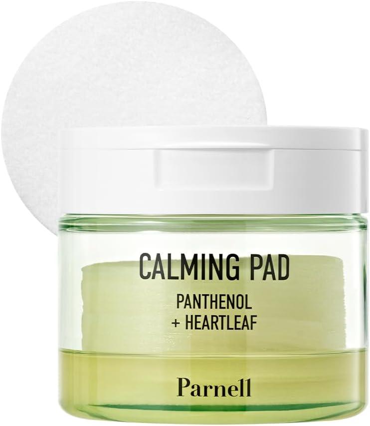 Parnell Panthenol Heartleaf Calming 60 Pads, Hydration Pads for face, Korea Skin Care, Korea Beauty