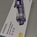 Handheld Vacuum Cordless - 15kPa Strong Suction Car Vacuum Cleaner with Brushless Motor, LED Light, Type C Cable, Charger, 2 Fliters, Portable Hand Vacuum for Home, Pet and Car (Purple)