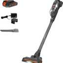 BLACK+DECKER POWERSERIES+ 20V MAX Cordless Vacuum Cleaner, Stick Vacuum Rechargeable with LED Floor Lights, Anti-Tangle Lightweight, Removable Battery (BHFEA18D1)