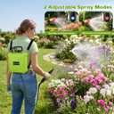 Battery Powered Sprayer 2 Gallon, Backpack Electric Pump Sprayer, Weed Sprayer with USB Rechargeable Handle, Retractable Wand, 6 Mist Nozzles for Lawn, Garden, Yard