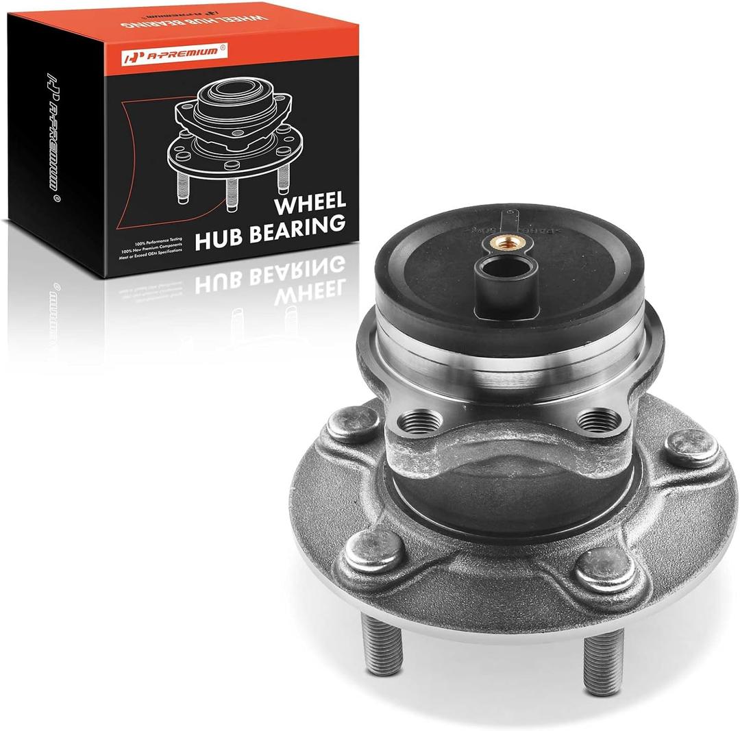 A-Premium Rear Wheel Bearing and Hub Assembly with 5-Lug Compatible with Mitsubishi Outlander 2013-2020, Outlander Sport 2013-2020, Eclipse Cross 2018-2020, RVR 2012-2019, FWD Only