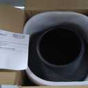 10'' Handmade Clay Black Rustic Textured VaseRustic Round Black Terracotta Farmhouse Vase Heavyweight