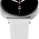 Sport Silicone Band Compatible with Samsung Galaxy Watch 8 Band 40mm 44mm/Galaxy Watch 8 Classic 46mm(2025), Soft Silicone Replacement Strap with Magnetic Buckle for Galaxy Watch 8 Women Men